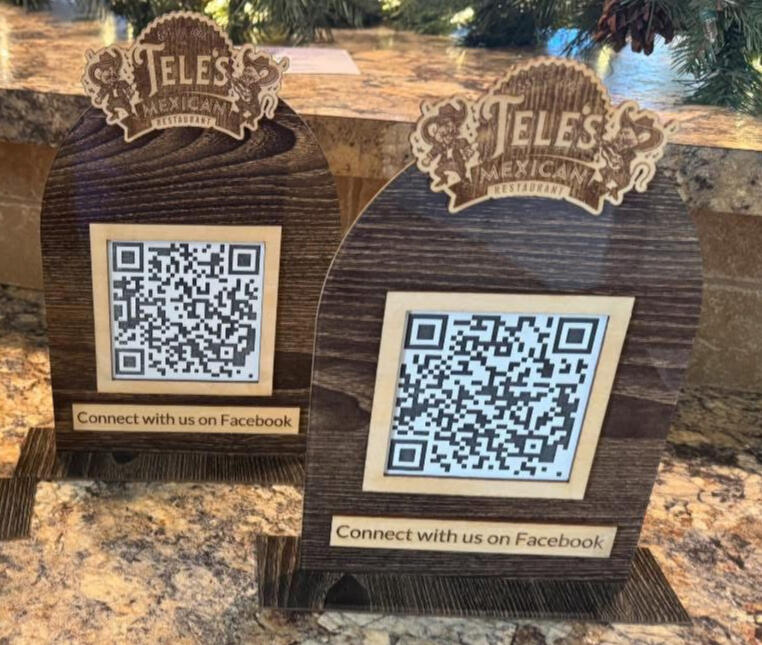 Acrylic Business QR Signs